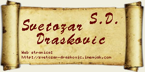 Svetozar Drašković vizit kartica